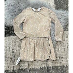 Childrenchic Girls Beige Dress With White‎ Birds Size 12Y NWT (MSRP $115)